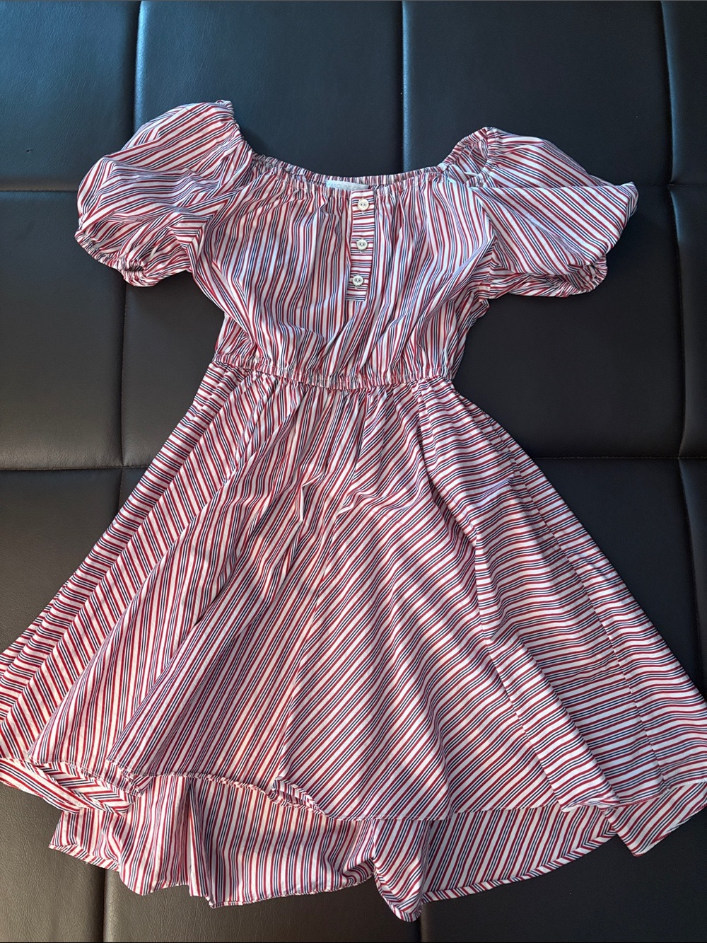 Caroline Constas Puff Sleeve Mini Dress
